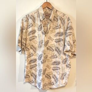 Woolrich Men’s Sz L Short Sleeve Tropical Print